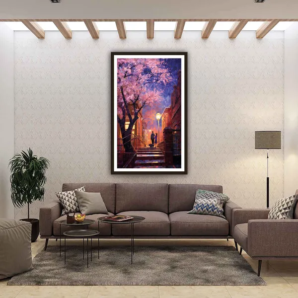Framed_Contemporary_Cherry_Blossom_Wall_Art