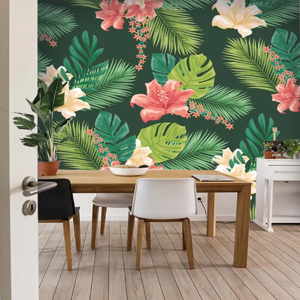 Tropical_Botanical_Floral_Print_Wall_Mural