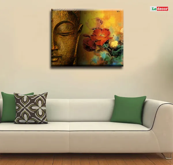 Buddha_Floral_Abstract_Wall_Art