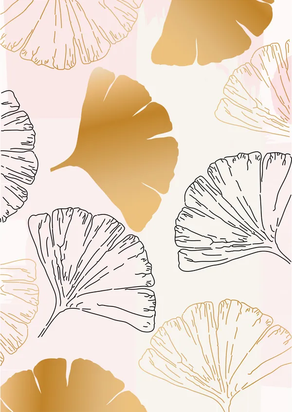 Ginkgo_Leaf_Pattern_Bedsheet