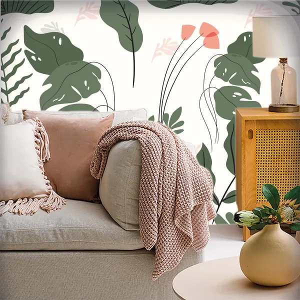 Botanical_Leaf_Print_Wall_Mural_Wallpaper