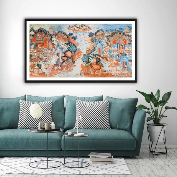 Traditional_Temple_Scene_Framed_Wall_Art