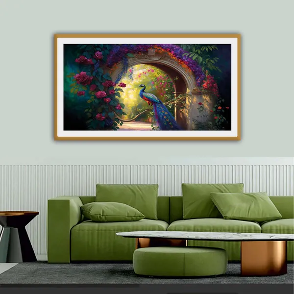 Framed_Peacock_Floral_Wall_Art