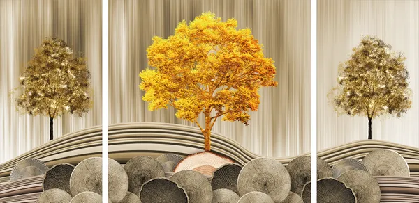 Abstract_Tree_Three_Panel_Wall_Art