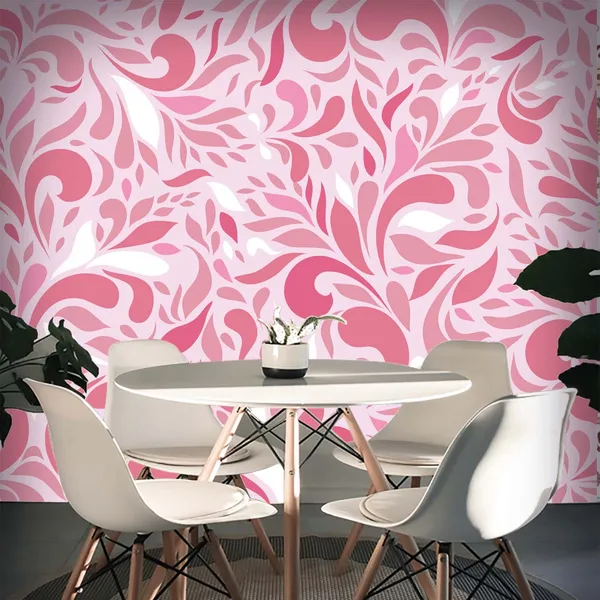 Pink_Floral_Pattern_Wall_Wallpaper