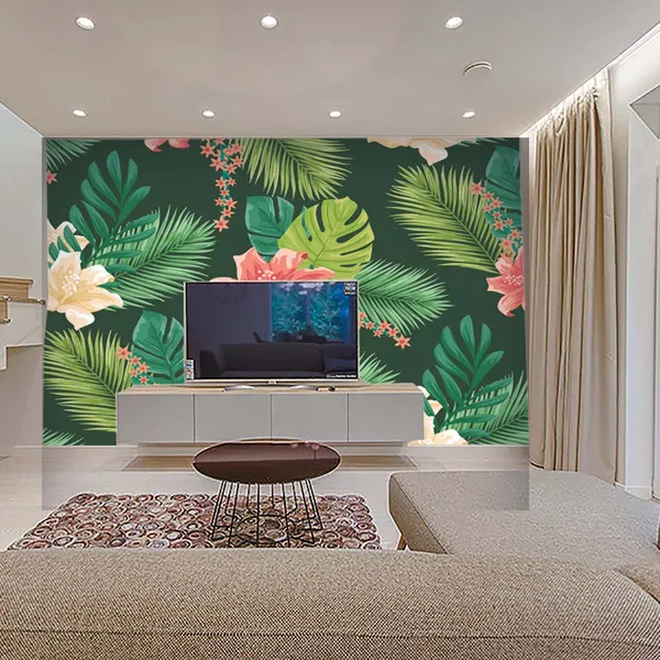 Tropical_Botanical_Floral_Print_Wall_Mural