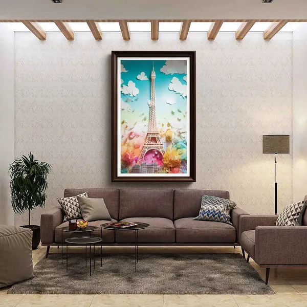 Canvas_Multicolor_Eiffel_Tower_Wall_Art