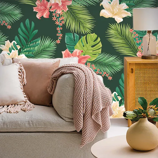 Tropical_Botanical_Floral_Print_Wall_Mural