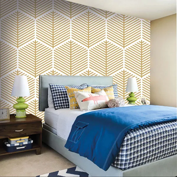 Geometric_Leaf_Pattern_Decorative_Wall_Wallpaper