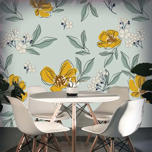 Floral_Botanical_Print_Wall_Wallpaper
