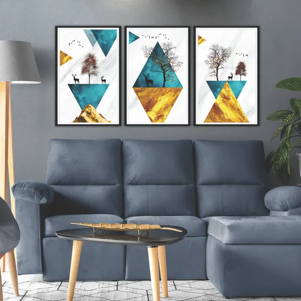 Abstract_Geometric_Framed_Wall_Art_Set
