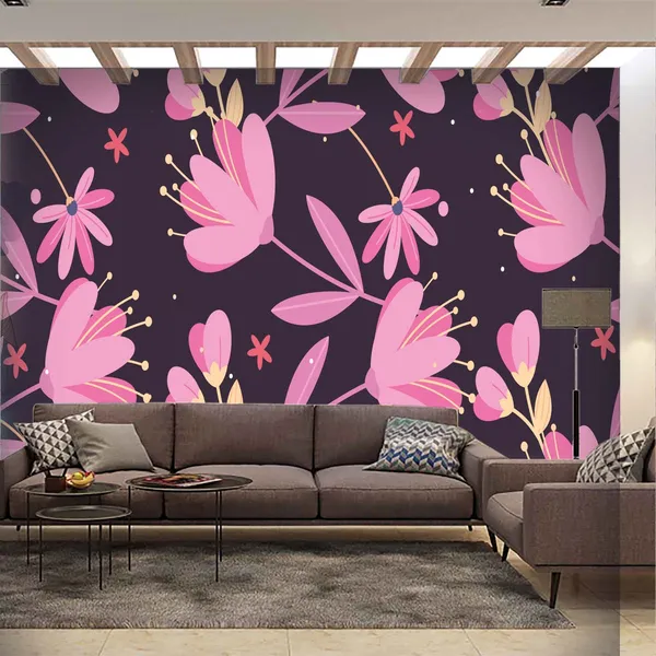 Dark_Floral_Botanical_Print_Decorative_Wallpaper