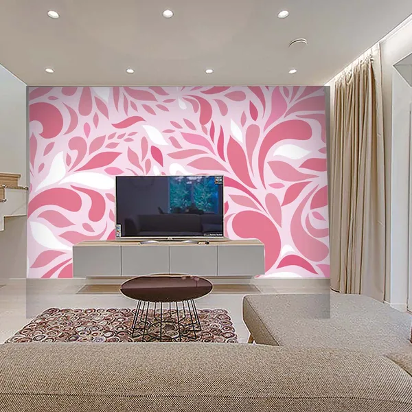 Pink_Floral_Pattern_Wall_Wallpaper