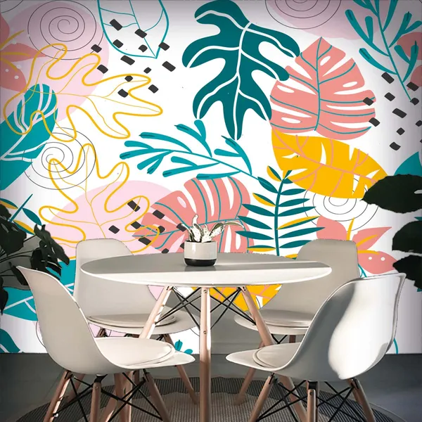Colorful_Abstract_Botanical_Wall_Mural_Wallpaper