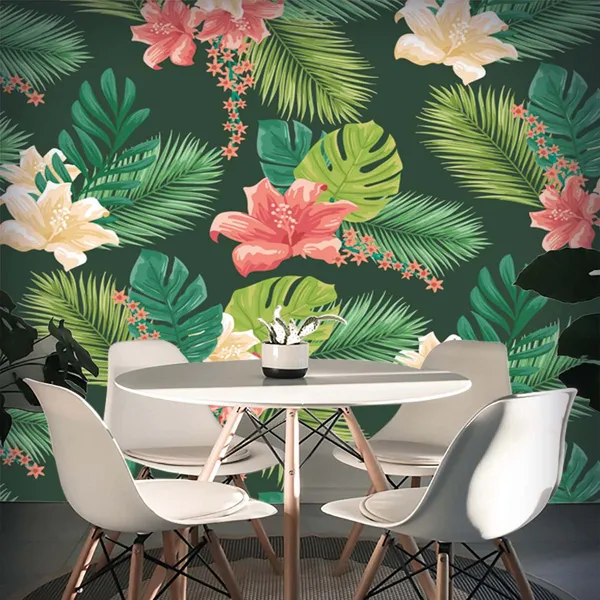 Tropical_Botanical_Floral_Print_Wall_Mural