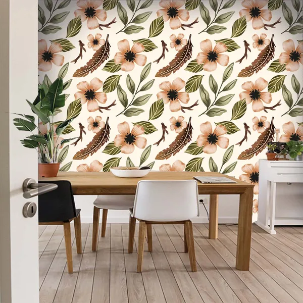 Botanical_Floral_Print_Decorative_Wall_Wallpaper