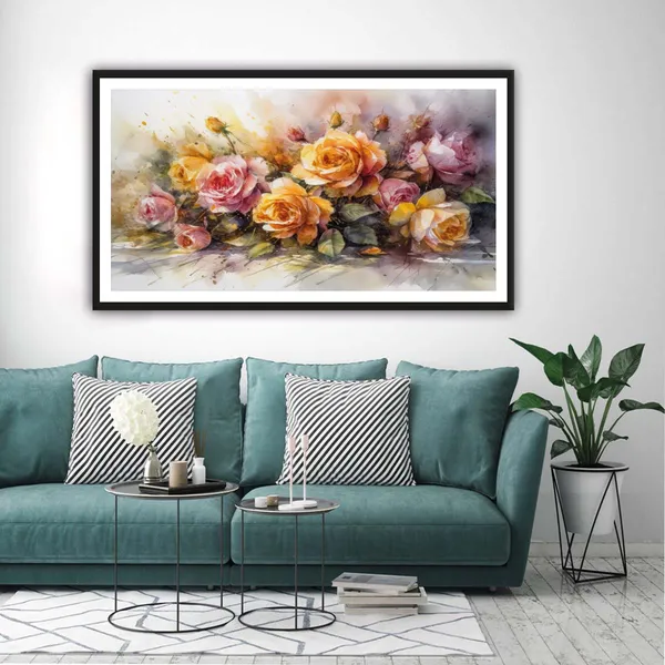 Framed_Contemporary_Floral_Wall_Art