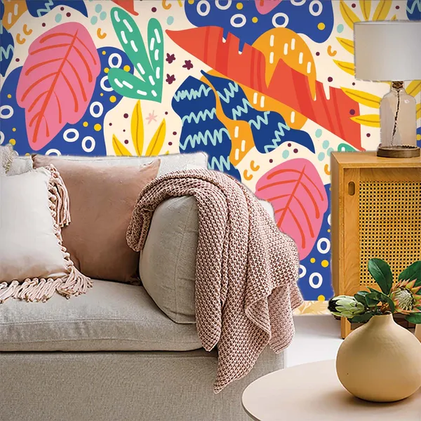 Abstract_Botanical_Print_Wall_Mural