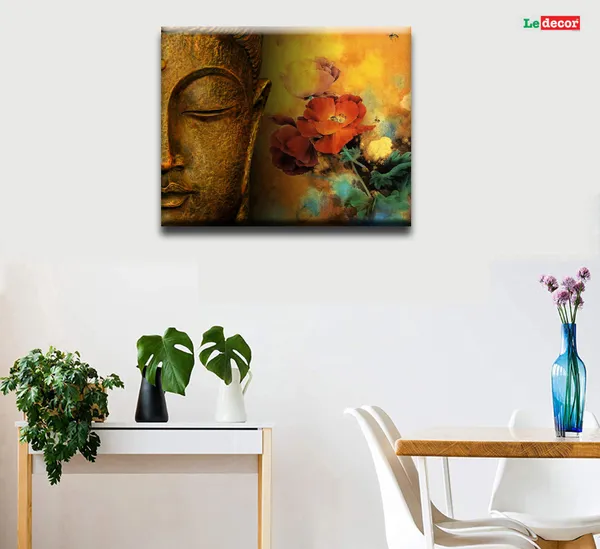 Buddha_Floral_Abstract_Wall_Art