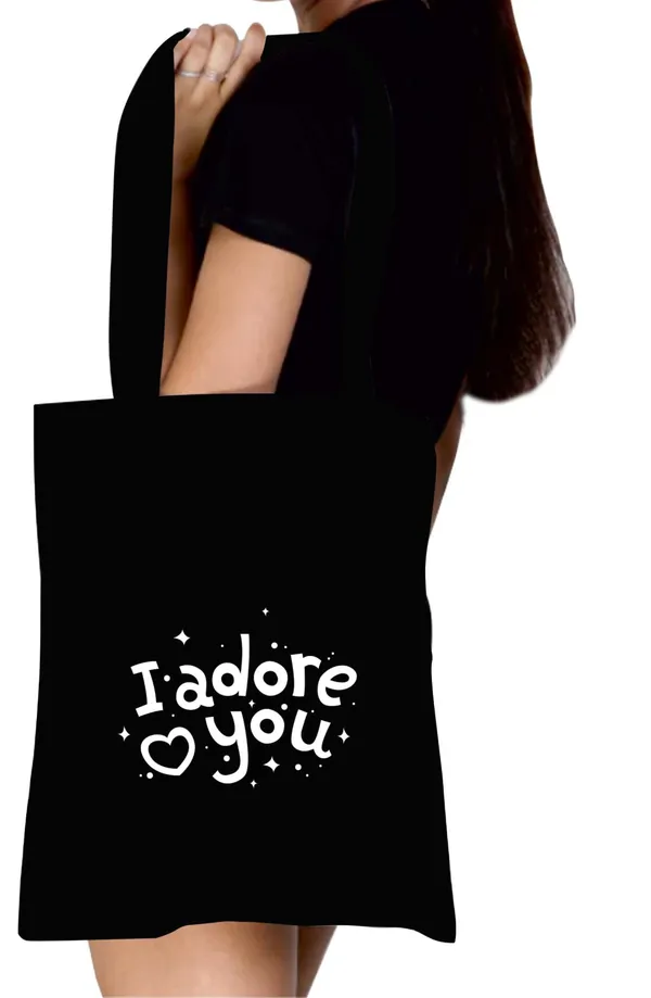Black_Canvas_Zipper_Tote_Bag