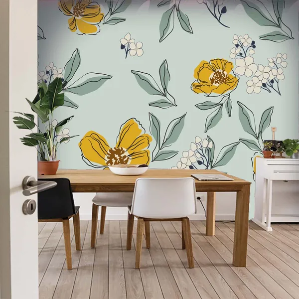 Floral_Botanical_Print_Wall_Wallpaper