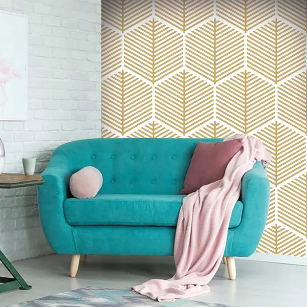 Geometric_Leaf_Pattern_Decorative_Wall_Wallpaper