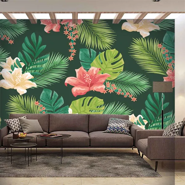 Tropical_Botanical_Floral_Print_Wall_Mural
