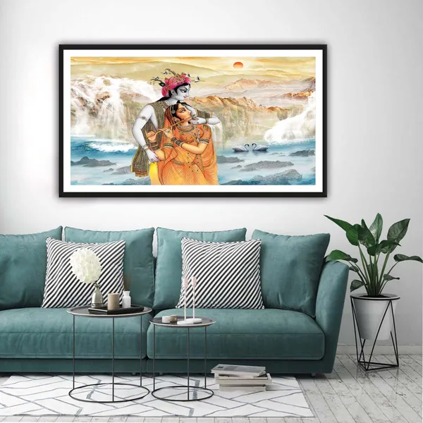 Framed_Radha_Krishna_Scenic_Wall_Art
