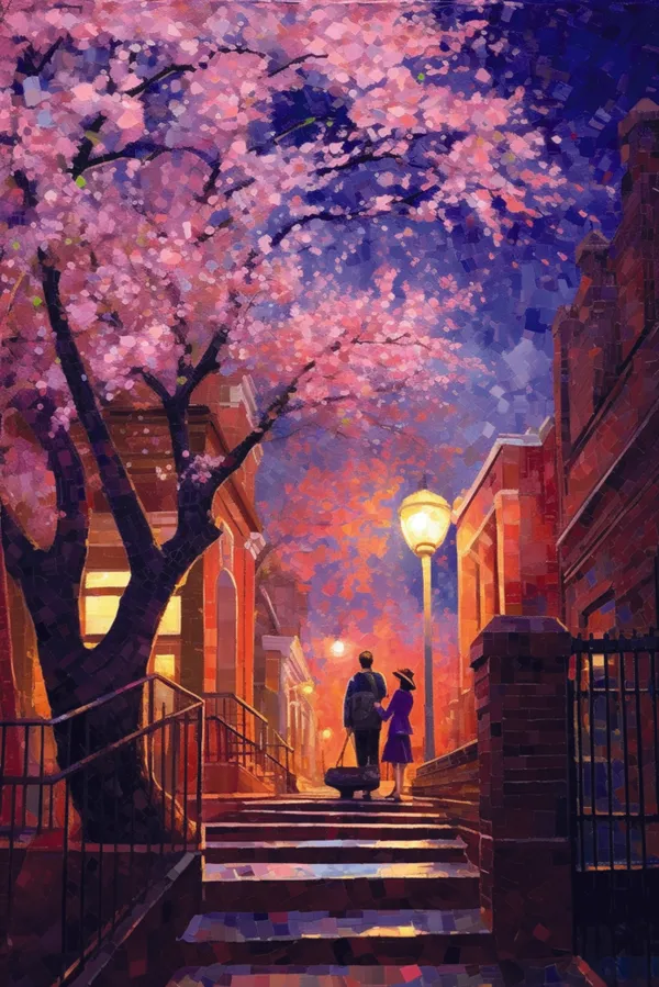 Framed_Contemporary_Cherry_Blossom_Wall_Art