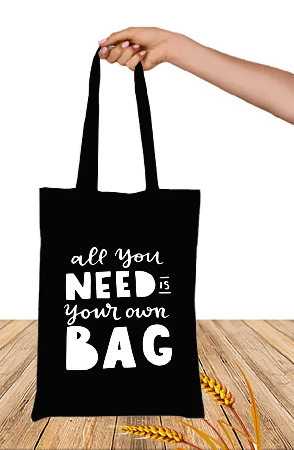 Black_Canvas_Zipper_Tote_Bag