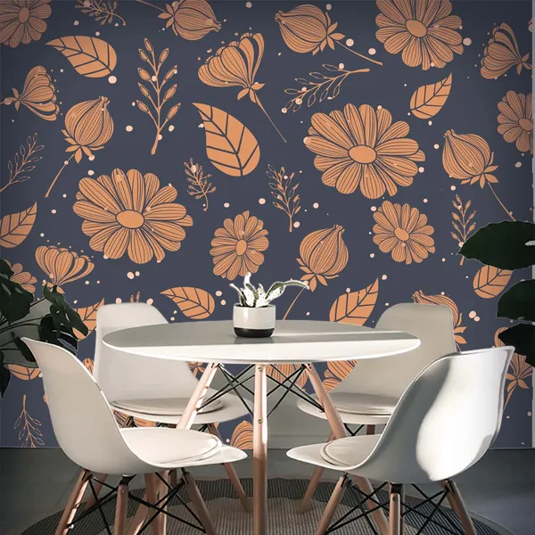 Navy_Floral_Pattern_Decorative_Wallpaper