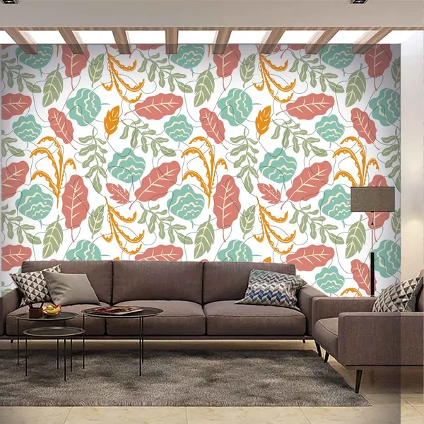 Botanical_Floral_Print_Wall_Wallpaper