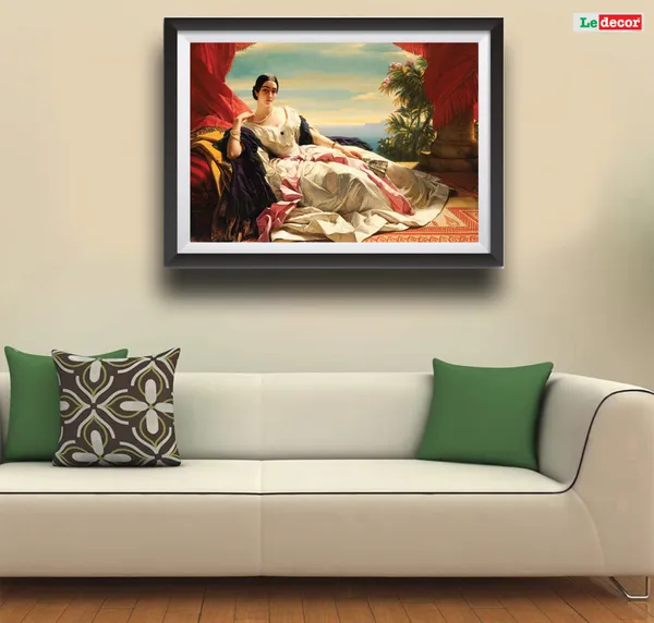 Vintage_Woman_Seaside_Scene_Wall_Painting