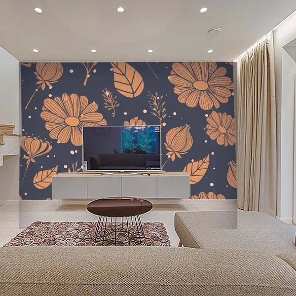 Navy_Floral_Pattern_Decorative_Wallpaper