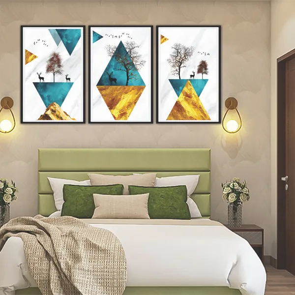 Abstract_Geometric_Nature_Framed_Wall_Art_Set