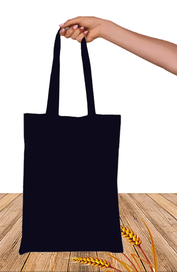 Black_Cotton_Blend_Plain_Tote_Grocery_Bag_Pack_Of_4