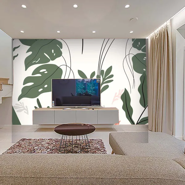 Botanical_Leaf_Print_Wall_Mural_Wallpaper