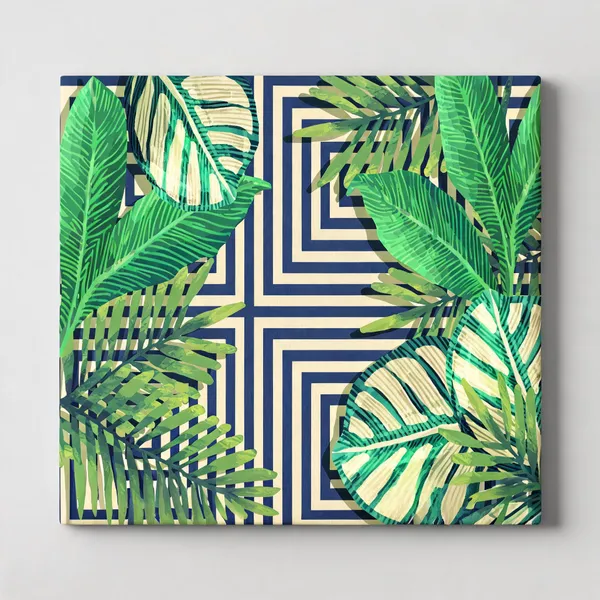 Multicolor_Tropical_Leaf_Geometric_Pattern_Wallpaper