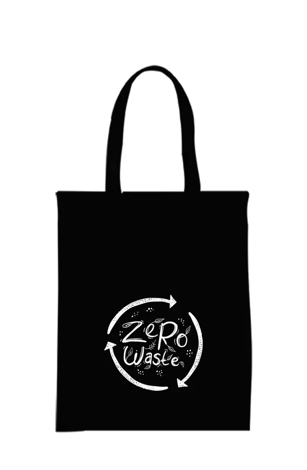 Black_Canvas_Zipper_Tote_Bag