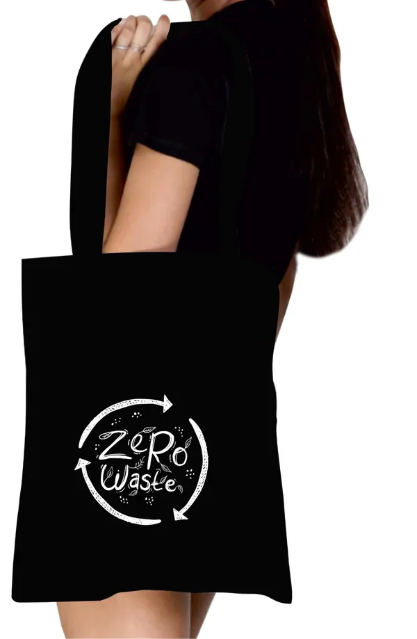 Black_Canvas_Zipper_Tote_Bag