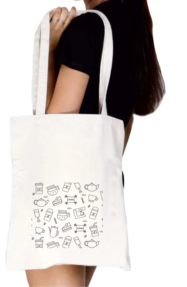 White_Canvas_Zipper_Tote_Bag