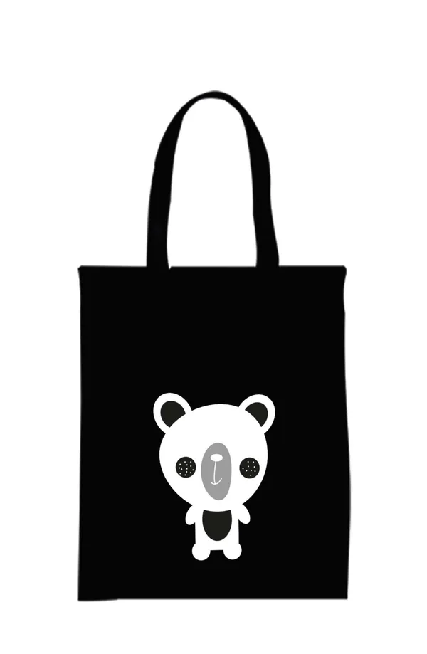 Black_Canvas_Zipper_Tote_Bag
