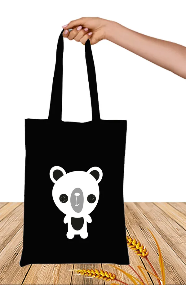 Black_Canvas_Zipper_Tote_Bag