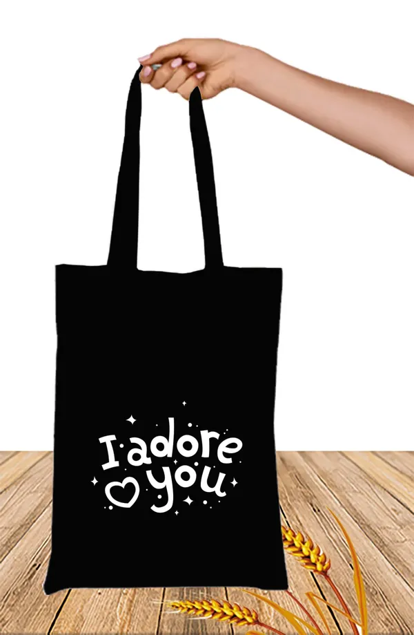 Black_Canvas_Zipper_Tote_Bag