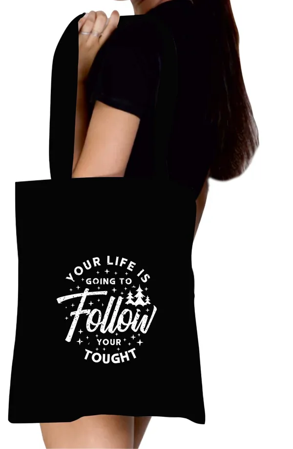 Black_Canvas_Zipper_Tote_Bag