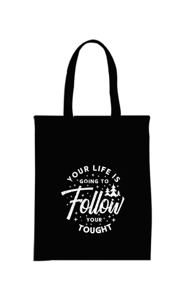Black_Canvas_Zipper_Tote_Bag