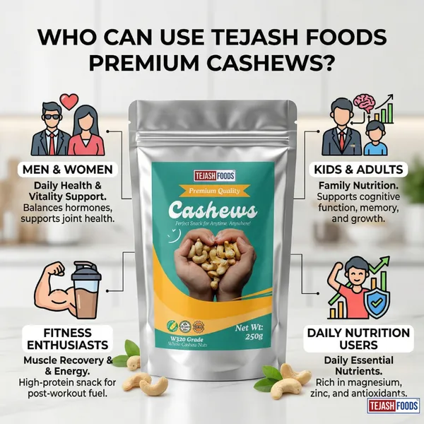 Tejash_Foods_Whole_Cashew_Nuts_W320_Grade_|_Premium_Quality_Kaju_|_Crunchy_&_Naturally_Delicious_|_Healthy_Snack