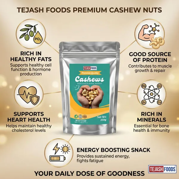 Tejash_Foods_Whole_Cashew_Nuts_W320_Grade
