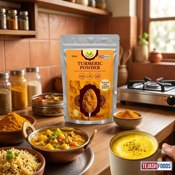 Tejash_Foods_Turmeric_(Haldi)_Powder_|_Premium_Natural_Turmeric_Powder_|_Pure_&_Authentic_Spice_|_No_Added_Colors_or_Preservatives_|_For_Cooking,_Milk_&_Daily_Use_|_250g