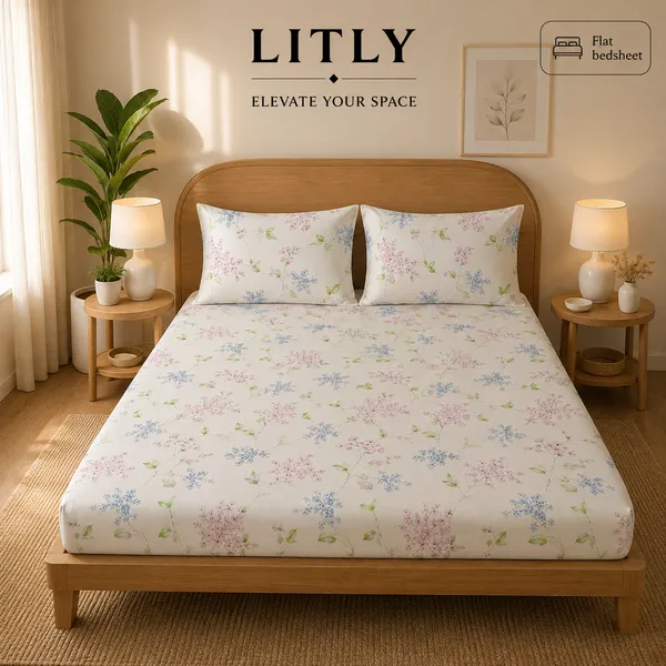 Pastel_Floral_Print_Flat_Bedsheet